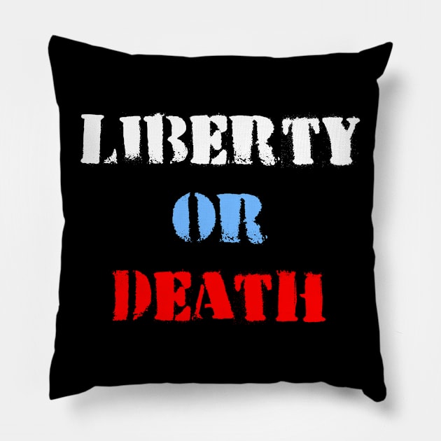 Liberty Or Death Pillow by Flippin' Sweet Gear