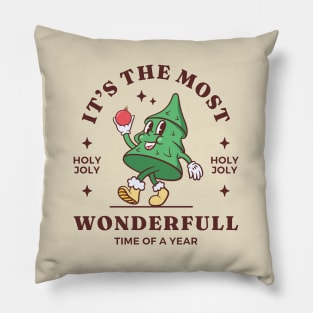 Holly Jolly Christmas Pillow