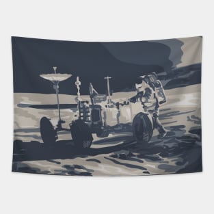 1969 Moon Landing Painting Tapestry