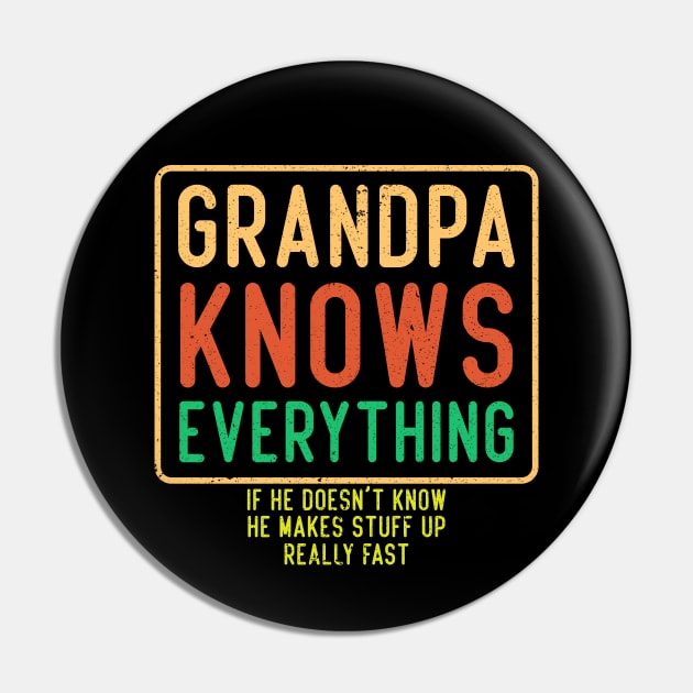 Grandpa Knows Everything Pin by Mr.Speak