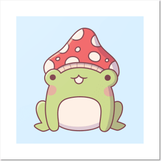 Cute Kawaii Frog Poster for Sale by kevsdesigns