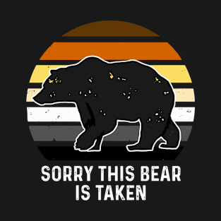 Sorry This Bear is Taken Bear Brotherhood Flag Gay Pride T-Shirt