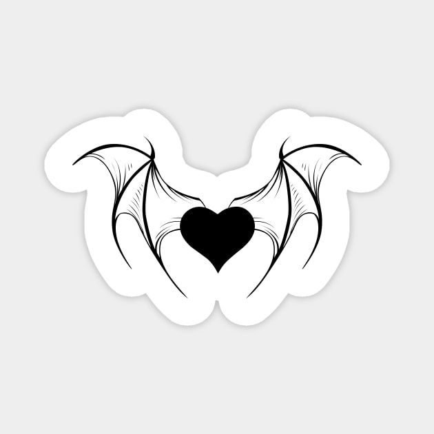 Little Vampire Heart Magnet by Blackmoon9