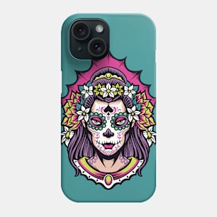 Beautiful Day of the Dead Woman Phone Case