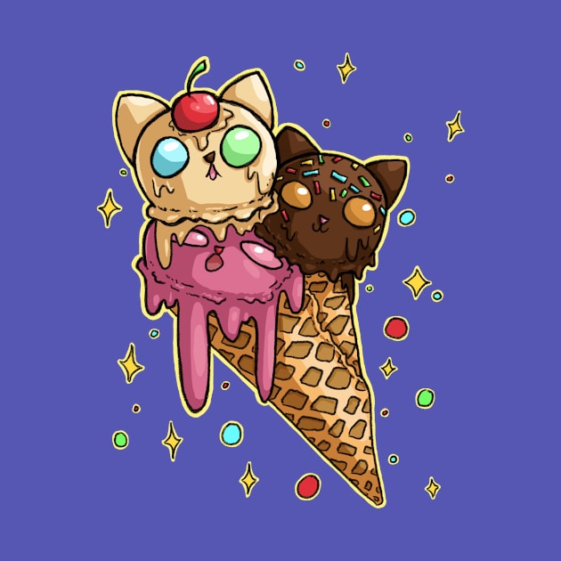 Ice Cream Kitties by Khelekmir