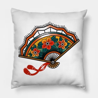 Japanese Fan Traditional Tattoo Flash Pillow