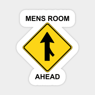 Mens Room Ahead Magnet