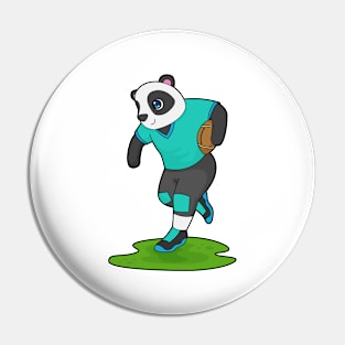 Panda Football player Football Pin