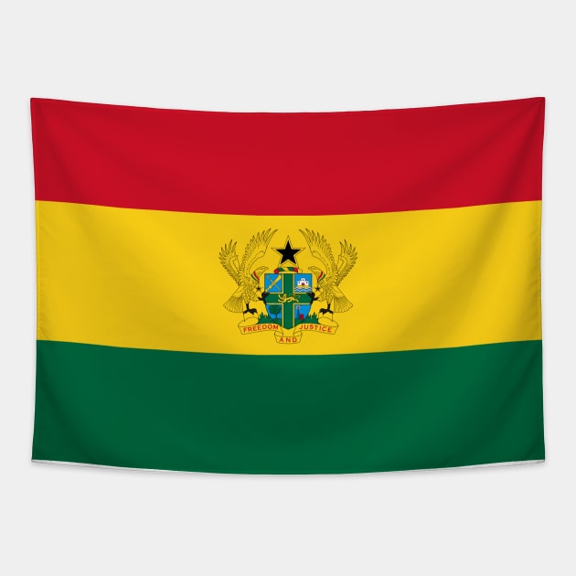 Ghana Flag Tapestry by Historia