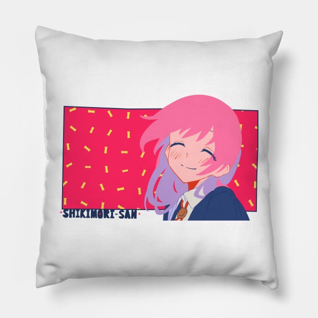 SHIKIMORI-SAN from Shikimori's Not Just a Cutie Anime and Manga Pillow by zerooneproject