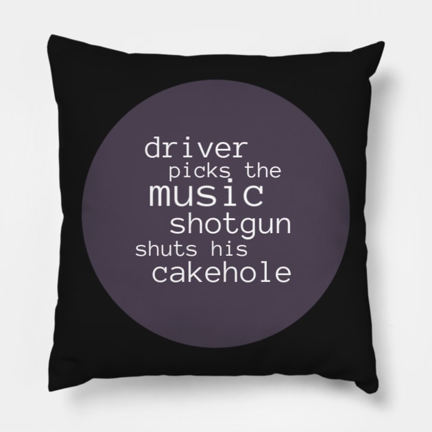 Drive Picks the Music Pillow by HorrorChick