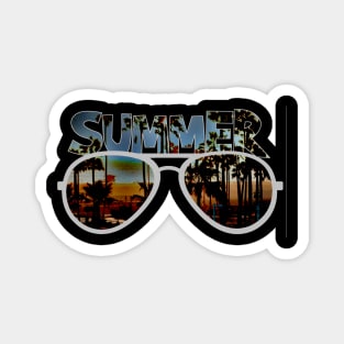 Summer RayBan sunglasses sunset Magnet