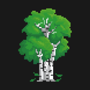 Pixel Birch Tree T-Shirt