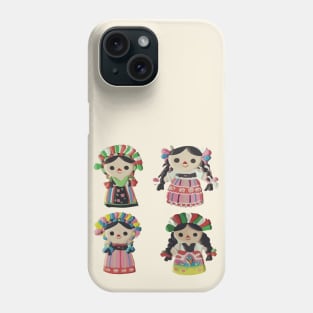 Lele Mexican Doll authentic toy cute ribbon Queretaro Mexico Phone Case