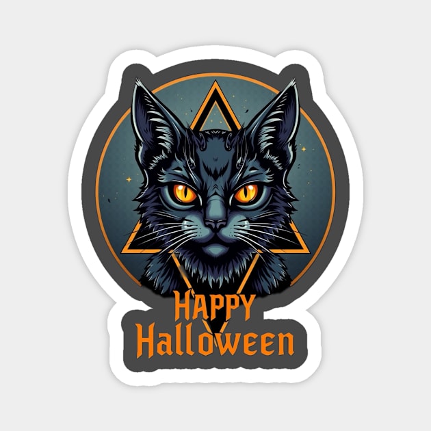 Halloween Cat Magnet by Pete the Cat Guy