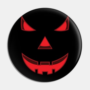 Pumpkin scary face Pin