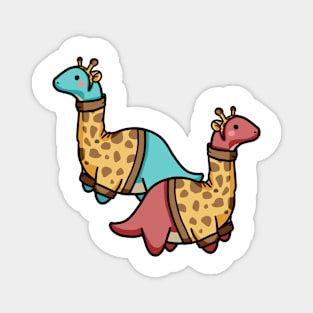 Cute dino long neck, giraffe dino, dinosaur Magnet