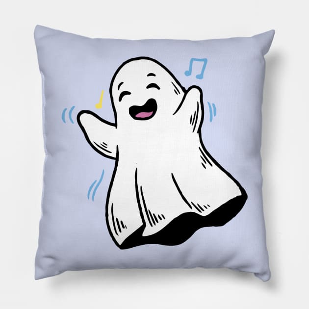 Boogie with the Ghost! Pillow by Life2LiveDesign