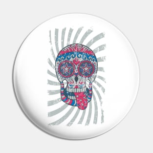 Hypnotic Skull Pin