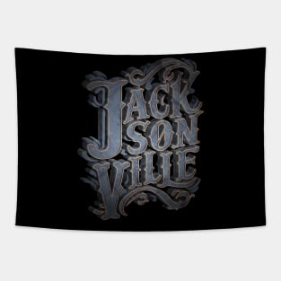 Jacksonville Florida Vintage Handlettering Tapestry