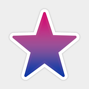 Bi+ Star (Bi Flag with Bi Flag outline) Magnet