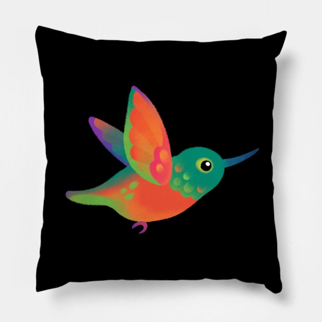 Chestnut-breasted coronet Pillow by pikaole