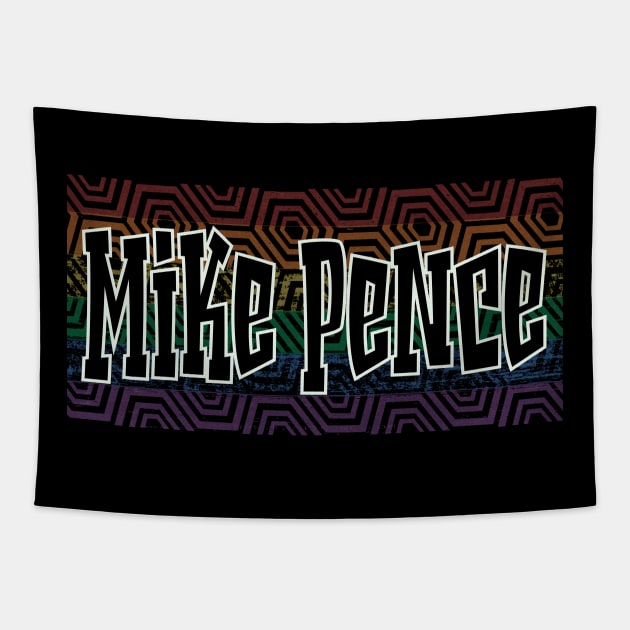 LGBTQ PRIDE USA PENCE Tapestry by Zodiac BeMac