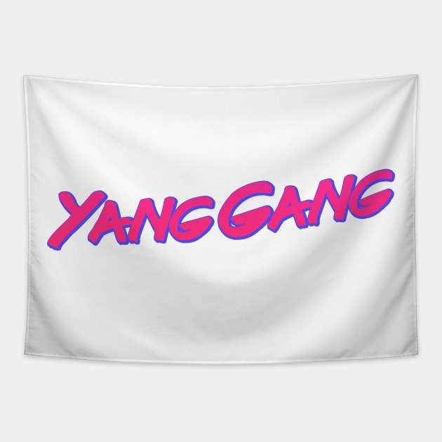 Yang Gang Vaporwave Tapestry by ThoughtAndMemory