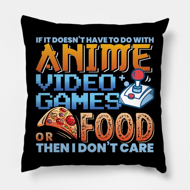 Anime Video Games Or Food Japanese Kawaii Manga Pillow by aneisha