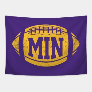 MIN Retro Football - Purple Tapestry