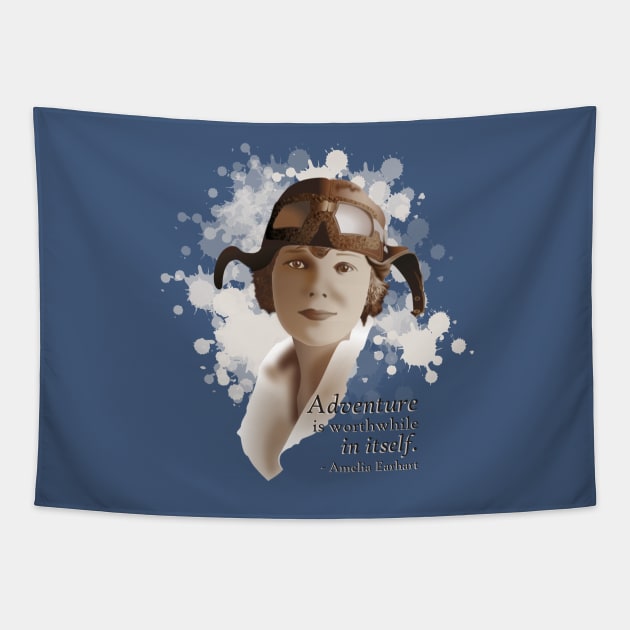 Amelia Earhart Tapestry by PittmanOfLaMancha