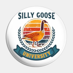 SILLY GOOSE UNIVERSITY TREND POPULAR VINTAGE MEME Pin