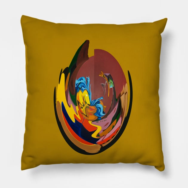 Digital I One More Time Pillow by Lavott4Art