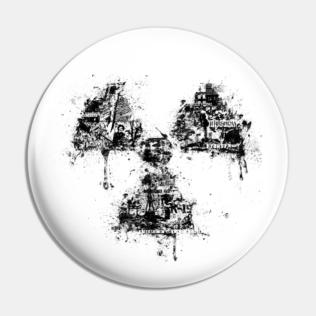 Radioactivity Symbol Pin by rendezbleu