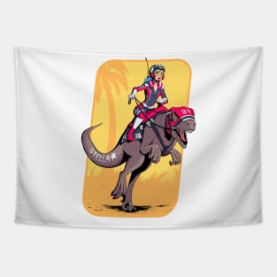 Dino Racer Tapestry