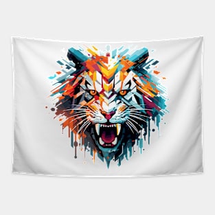 Tiger Animal Freedom World Wildlife Wonder Abstract Tapestry