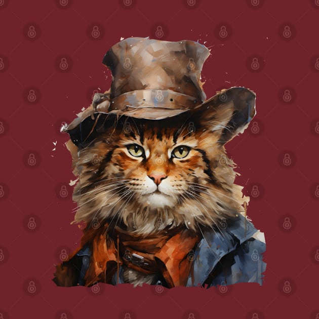 Ginger Cat Cowboy by ArtisticCorner