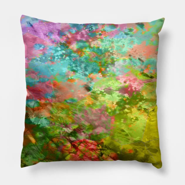 Dream Abstract Painting Pillow by saradaboru