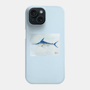 Marlin fish study Phone Case
