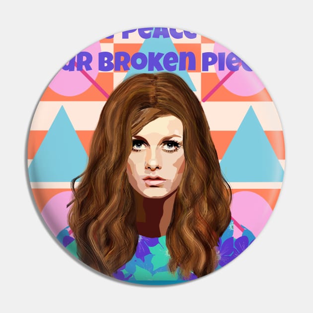 Make Peace with your Broken Pieces Pin by Lynndarakos