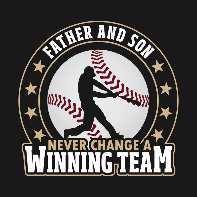 Father And Son Winning Team Baseball by yeoys