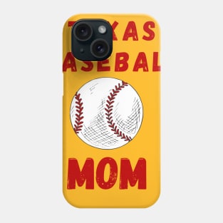 Texas Baseball Mom Phone Case