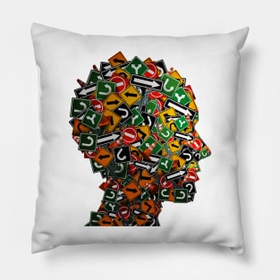 Psychology And Psychiatry Symbol Pillow