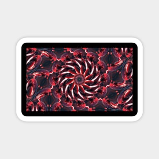 Cringe Wine Kaleidoscope. Gray Maroon Dyed Dirty Art Magnet