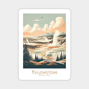 Yellowstone National Park Vintage Travel Poster Magnet