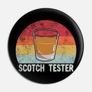 Retro Scotch Tester - Whiskey Lover Pin