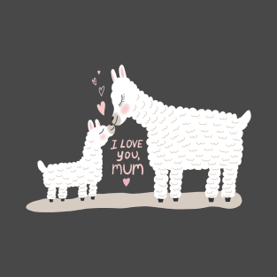 I love you mum Llamas mother and baby T-Shirt