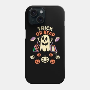 Halloween Trick or Read Librarian Teacher Book Lover Cute Phone Case