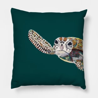 Hello Little Turtle Pillow