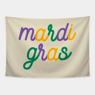 Retro Mardi Gras Tapestry